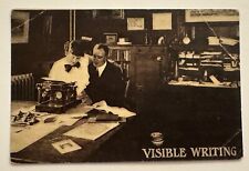 Secretary Boss Office Romance Typewriter Desks Visible Writing c1910 Postcard picture