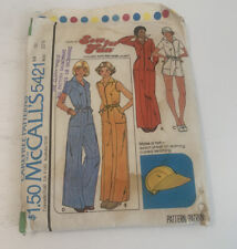 Vintage McCall’s Sewing Pattern 5421 Misses & Junior Jumpsuit Size 10 Bust 32.5 picture