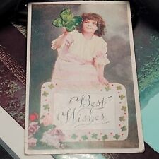 Post Card 1909 best Wishes antique post card picture