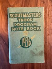 Antique 1936 Scoutmaster's Troop Program Note Book Bethlehem Council Troop 21 PA picture