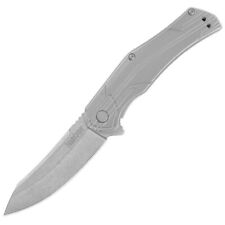 Kershaw Husker Framelock A/O Gray Stainless 8Cr13MoV Folding Knife -1380 picture