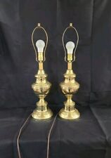 Vintage Leviton Brass Touch Lamps Pair - 25