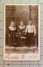 Antique Cabinet Photo of 3 Children  Nevada, Iowa by Reynolds picture
