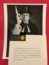 Fritz Weaver 1967 character actor on SALE, original vintage press headshot photo picture