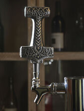 Ebros Mythology God Thor Hammer Mjolnir Novelty Beer Tap Handle Figurine W/ Base picture