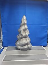Vintage Large Christmas Tree Rare Wax  Cake Chocolate 3 Piece Mold Cast # 141 picture