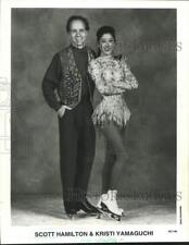 1994 Press Photo Figure skaters Scott Hamilton and Kristi Yamaguchi - hcs24567 picture