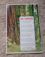 Redwoods Poem Strauss Golden Gate Bridge Builder CA California Postcard Poetry picture