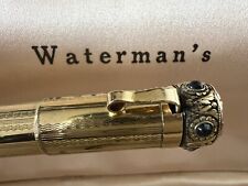 WATERMAN'S Pen Fountain Pen Crown Royal Pen Gold Jewel Man Antique 1927 picture