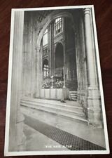 Vintage UK The Nave Altar Real Photo Postcard picture