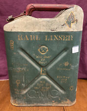 US WW2 era (USA / QMC)  1943 dated Jerry Can / Gas Can (USED) Decorated picture