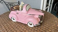 Vintage Henry Cavanagh Pink Car Poodles Large Cookie Jar picture
