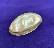Antique French Mother of Pearl Trinket box Jewellery box Snuff box picture