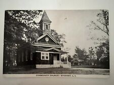 Postcard RPPC Antique Vintage Community Church, SYOSSET, L.I. New York LITHO picture