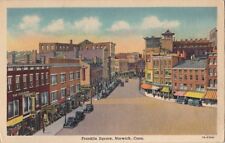Postcard Franklin Square Norwich CT Connecticut picture