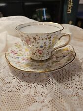 Vintage, 1950s,  Rosina Bone China Tea Cup And Saucer,  June,pattern 4947 picture