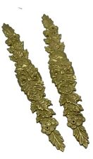 VTG Bombay Company Brass Roses Bow Ormolu Furniture Wall Frame Decoration 1989 picture