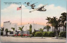 1940s WWII San Diego, California Postcard 