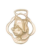 Horse Brass OLIVER TWIST'S MR. BUMBLE Harness Bridle Medallion Ornament Decor picture