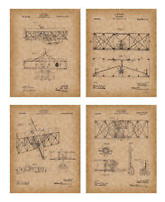 Airplane Patent 8x10-Wright Brothers Patent Prints Old Antique Parchment Look picture