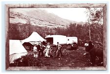 Butte MT Camping Out Postcard Columbia Gardens Museum of Mining   pc32 picture