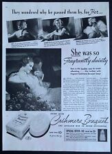 Vintage 1936 Colgate Cashmere Bouquet Soap Print Ad picture