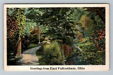 East Fultonham OH, Scenic Greetings, Ohio Vintage Postcard picture