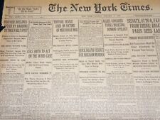 1923 JANUARY 7 NEW YORK TIMES - HOOVER DECLINES TO TAKE FALL'S POST - NT 7894 picture