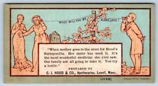 1877 L PRANG HOOD'S SARSAPARILLA CURES SCROFULA SORES LOWELL MA STRING TELEPHONE picture