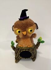 Working Hallmark Singing Owl Witch Tree Lights Motion Eyes Sound Halloween 2013 picture