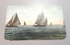 Vintage Postcard Rochester NY New York YACHTING ON THE LAKE Ontario Beach picture