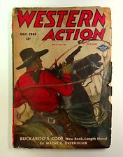 Western Action Novels Magazine 1st Series Pulp Oct 1945 Vol. 10 #2 GD- 1.8 picture