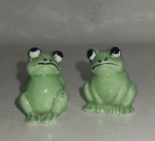 Vintage Dojon Whimsical Miniature Frog Figurines Set of 2  Japan picture