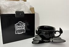 Killstar Haunted Houseware Halloween Black Bat Mug Cup & Saucer Set NIB picture