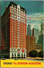 c1950s CHICAGO Illinois Postcard THE SHERATON-BLACKSTONE HOTEL Chrome / Unused picture