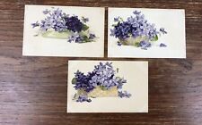 3x CPA postcards postcards approx. 1900 FLEURS FLOWERS Meissner & Buch Leipzig picture