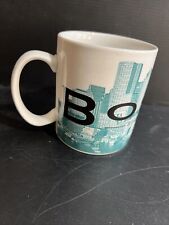 2002 Starbucks Coffee Mug Boston Skyline Series One Barista Beantown Cup China picture