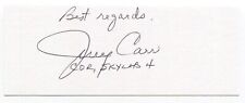 Jerry Carr Signed 3x5 Index Card Autographed NASA Space Astronaut picture