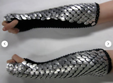 Dragon Scale Gauntlets Knitted Dragonhide Armor Elbow Length Custom Made for You picture