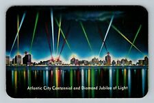 Atlantic City NJ-New Jersey Atlantic City Skyline,1954 Festival Vintage Postcard picture