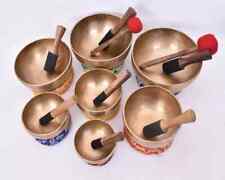 Tibetan singing bowl 4-8 inches professional sound healing singing bowl set of 7 picture