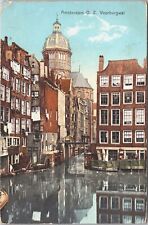 Netherlands Amsterdam Oudezijds Voorburgwal Vintage Postcard 09.31 picture