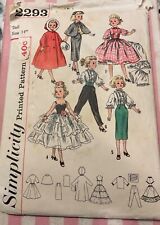 Vintage Simplicity doll clothes pattern, Miss Revlon, Cindy picture