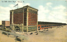 1910 Chicago,IL La Salle Street Depot Cook County Illinois Antique Postcard picture