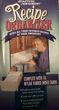 Vintage Recipe Organizer Box Under Cabinet Space Saver Index Cards New￼ picture