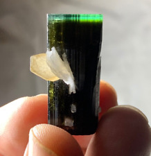 70 Carats Top Quality Green Cap Tourmaline Crystal Specimen from Skardu Pakistan picture
