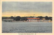 BARBADOS, B.W.I. Caribbean  THE AQUATIC CLUB~Water View  VINTAGE  Postcard picture
