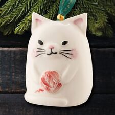 New 2024 Belleek Kitty Cat Porcelain NIB Ornament picture