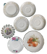 Mixed Lot of 7 Vintage Decorative and China Plates and Saucers picture