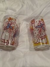 Vintage 1950s Walt Disney Cinderella juice glasses, set of two. #4 & #7 picture